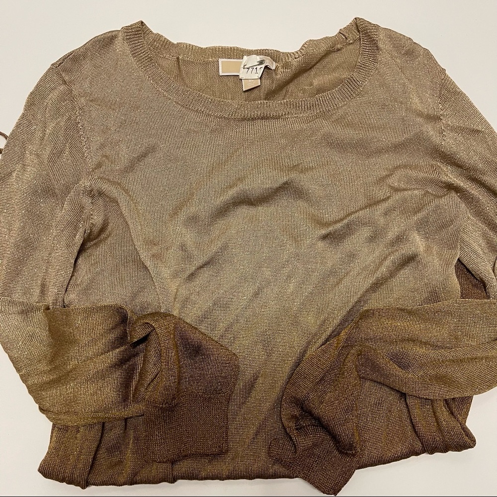 MICHAEL Michael Kors Gold Knit Top